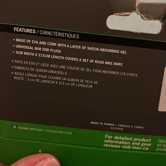 MEC Cork Bike Handlebar Tape pink - Picture 3 of 3